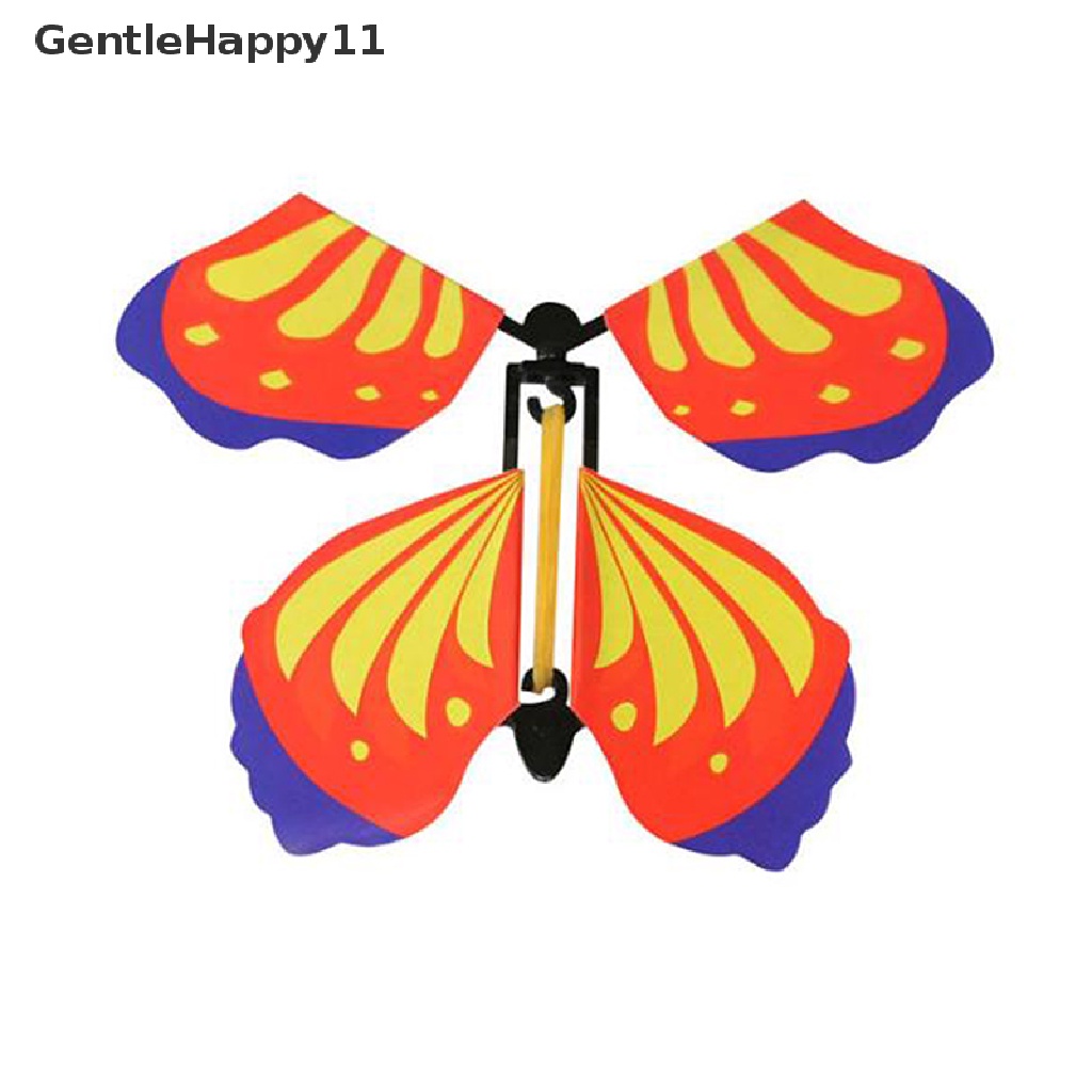 Gentlehappy Magic Butterfly Flying Rubber Band Powered Wind up Mainan Kartu Pesta Untuk Hadiah Lucu id