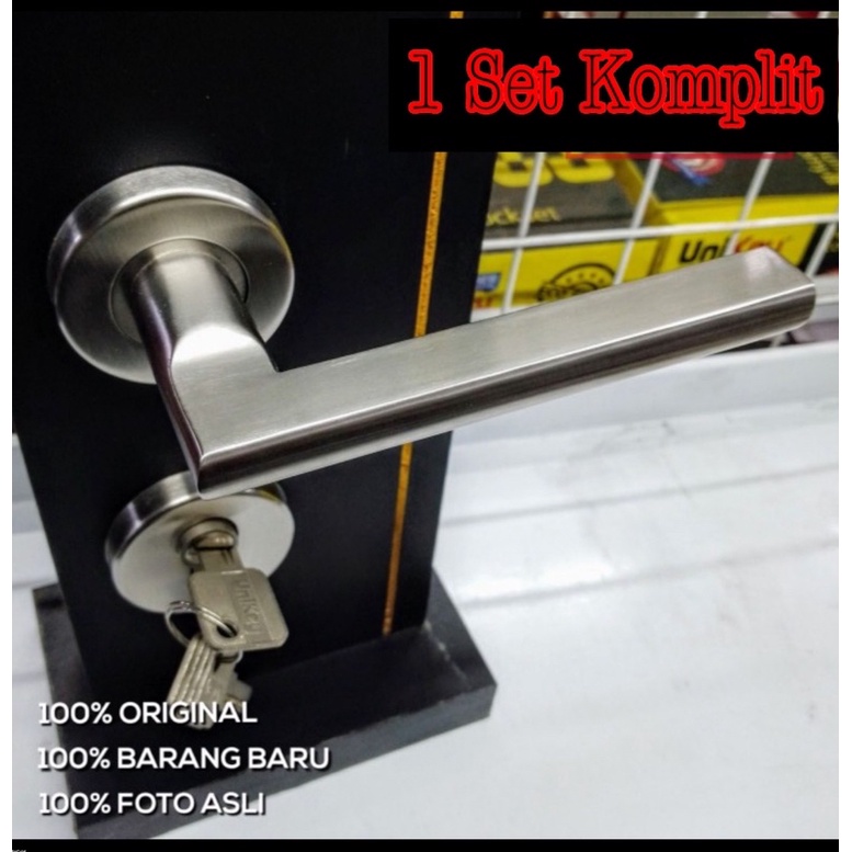 Promo kunci pintu model pisah bhn stanlis steel  kunci pintu komplit uk besar KUNCI MODL MISAH LNGKP