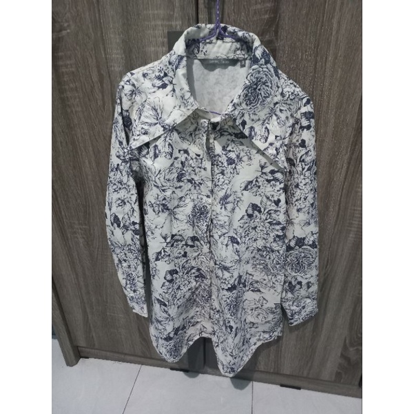 kemeja le jardin blue