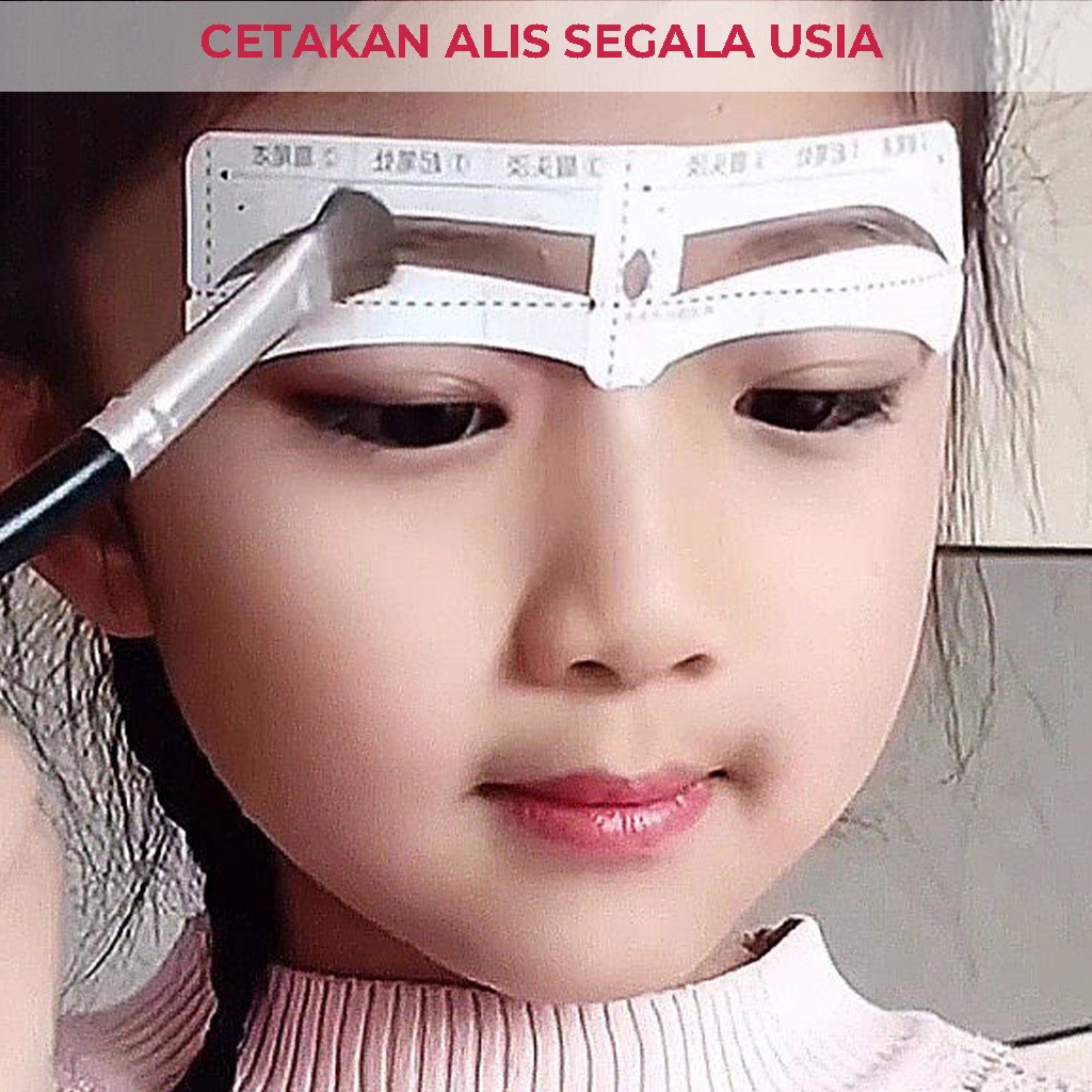 Cetakan Alis Tempel Penggaris Stiker Perapih Alis Alat Cetak Gambar Bentuk Alis Mata Eyebrow Ruler Sticker | GROSIRXPRESS