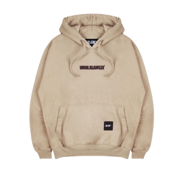 Hoodie Jaket Hooligans Cream Original / Hoodie Pria Wanita Cream Terbaru / Jaket Pria