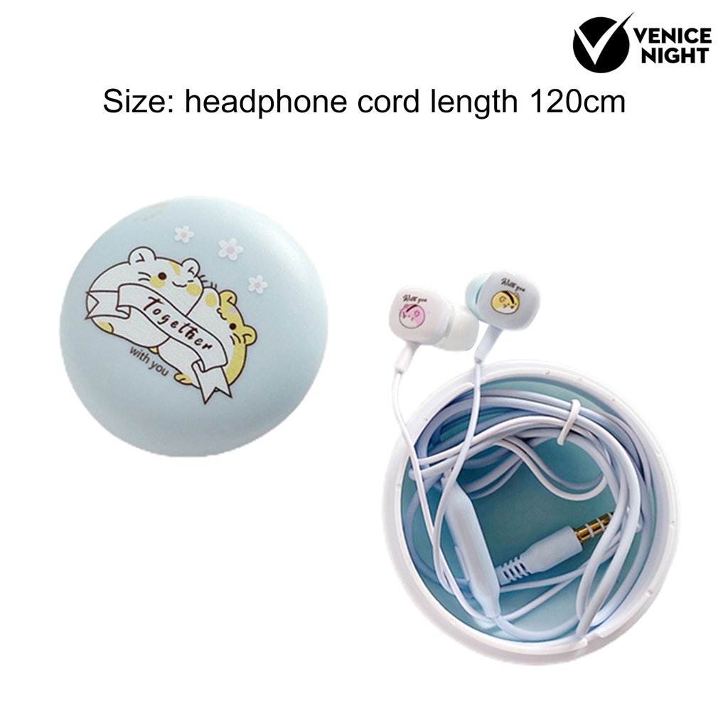 (VNEP) (Berkabel) Earphone Noise Reduction Stereo Ergonomis Universal 3.5mm Mega Bass In-ear Earbud untuk Merekam Lagu