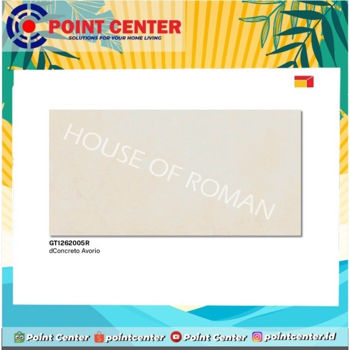 TERBAIK ROMAN GRANIT 60 X 120 GT1262005R DCONCRETO AVORIO