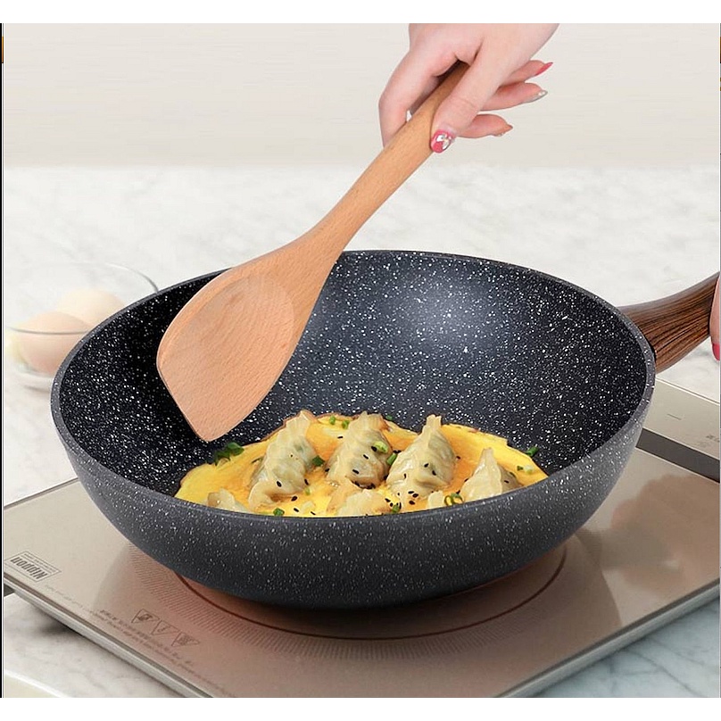 IDEALIFE Wok Pan - Wajan Penggorengan Anti Lengket