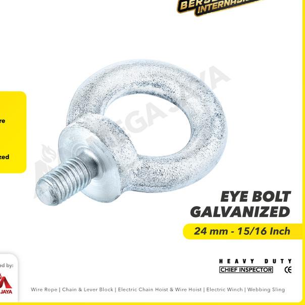 Eye Bolt / Mata Baut Galvanized M24 POWERTEC