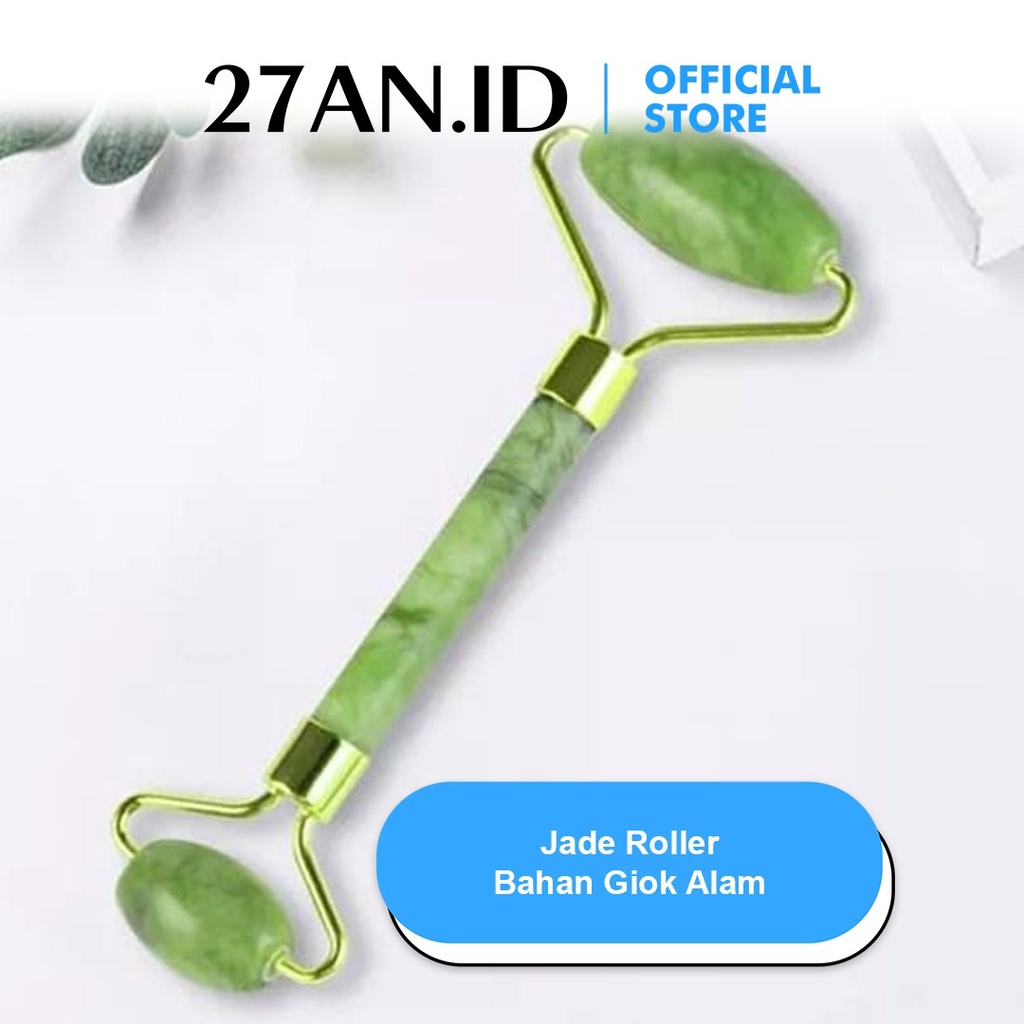 Alat Pijat Wajah Jade Roller Massager E426 Facial Message Batu Roller Giok Stone-3