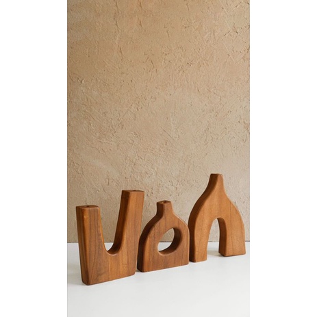 Vas Bunga Aesthetic Kayu Jati Asli