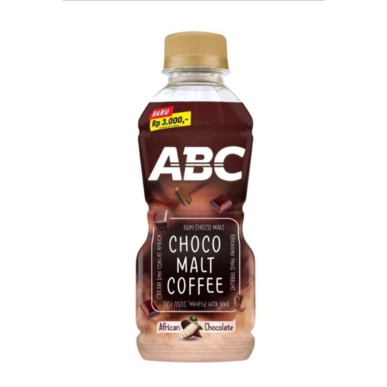 Kopi ABC Botol  Susu Choco Malt 200 ml Ready to Drink