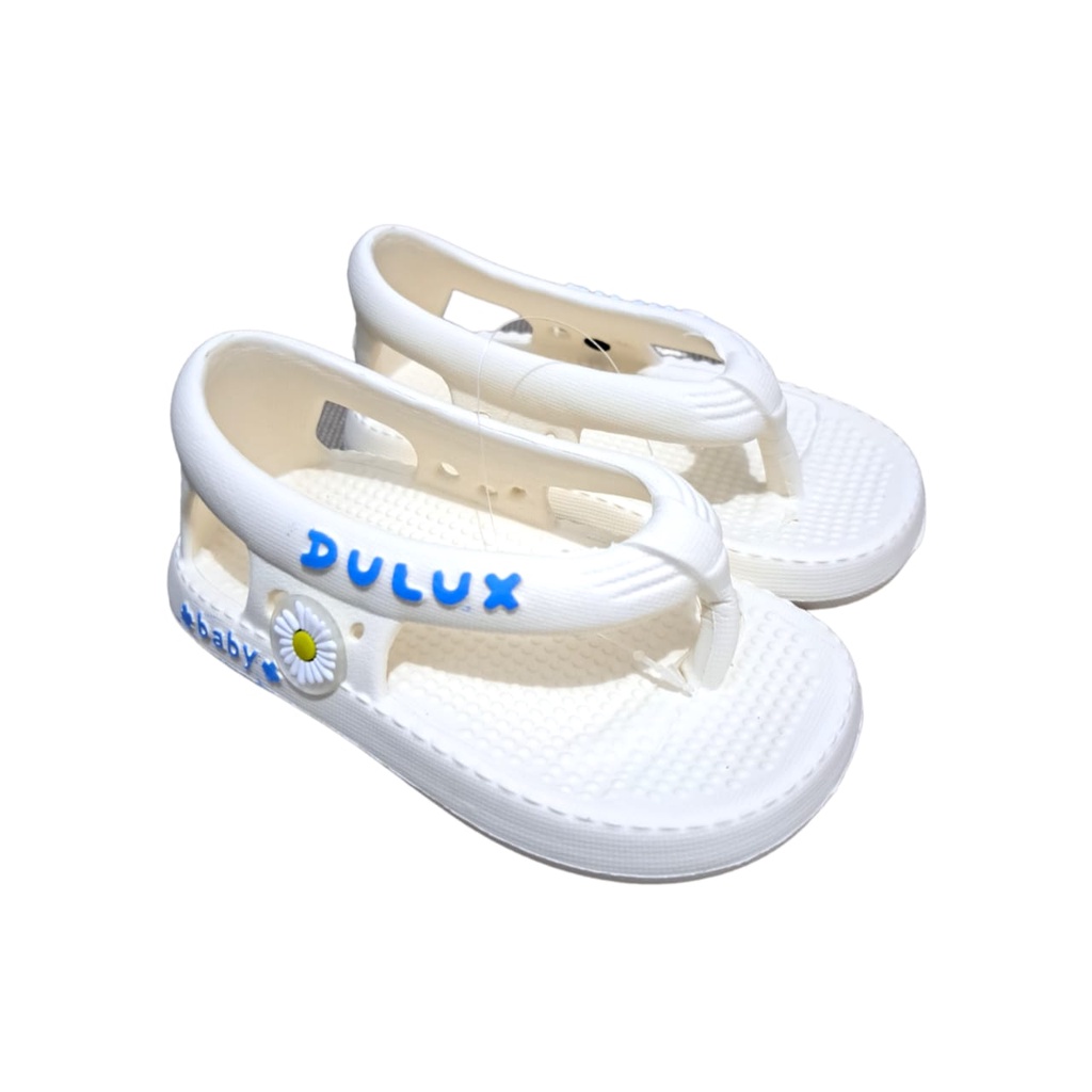 DULUX Sandal Anak Perempuan Jepit Tali Belakang Spons Ringan Sol Anti Slip Size 20 - 25 Bayi Sendal Karet Halus Anti Lecet 2076