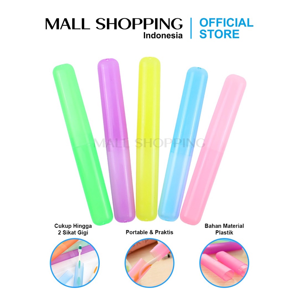 Tempat Box Kotak Sikat Gigi Portable - Travel Toothbrush Case MALLSHOPPING