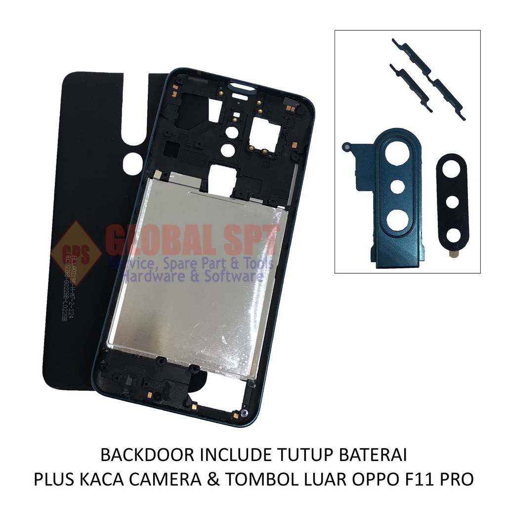 BACKDOOR OPPO F11 PRO INCLUDE TUTUP BATERAI / BACK COVER / TUTUP BELAKANG