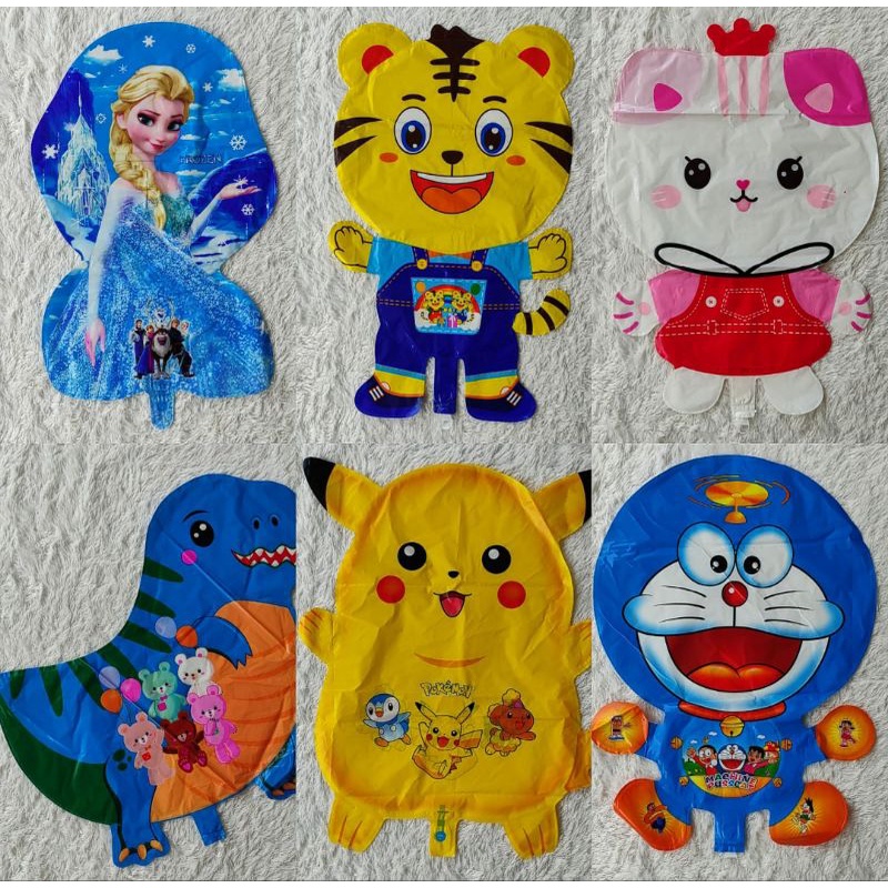 Balon foil karakter / balon gas / balon terbang