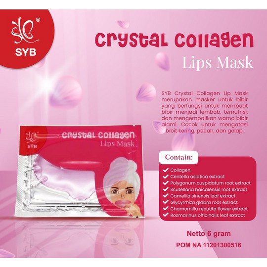 (ARAVC) - SYB Crystal Collagen Lip Mask Eye Mask 6gr BPOM HALAL MURAH - Masker Mata dan Masker Bibir