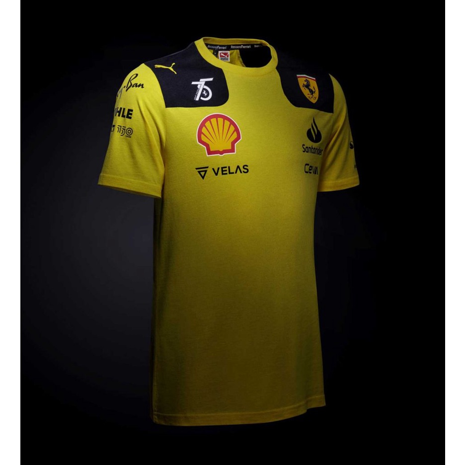 KAOS FERRARI grade original /TEES PM FERRARI KUNING /atasan baju tshirt pria lengan pendek premium o