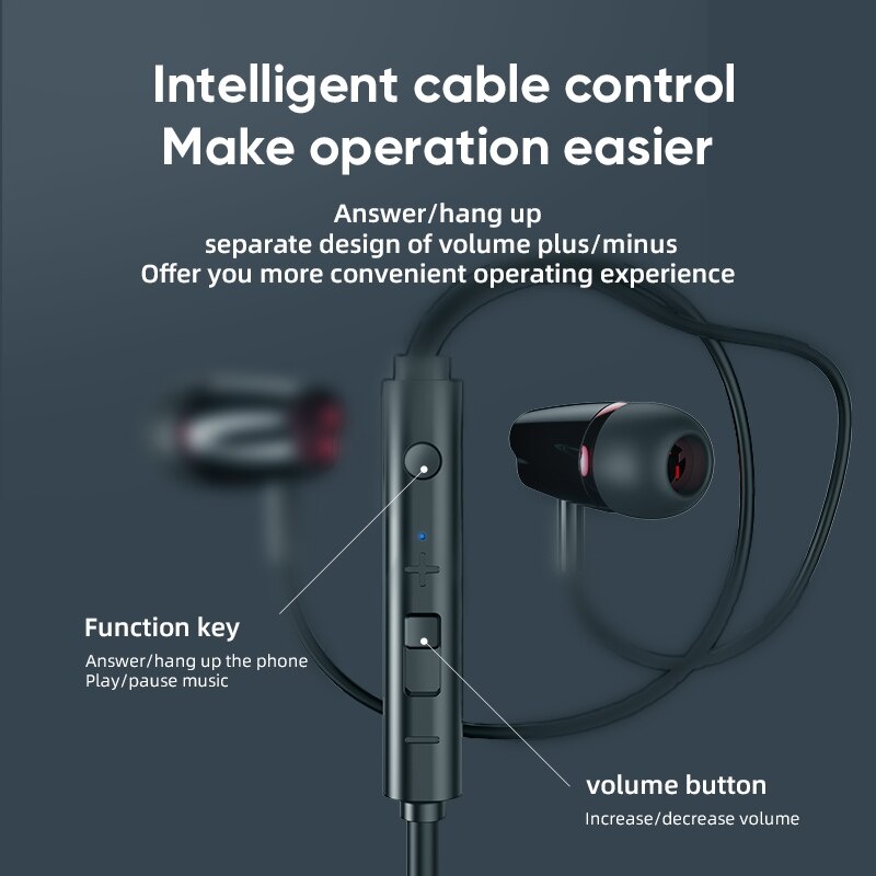 Joyroom Headset Earphone Kabel Stereo HIFI Jack 3.5mm Dengan Kontrol Tiga Tombol Untuk Musik / Call Mode