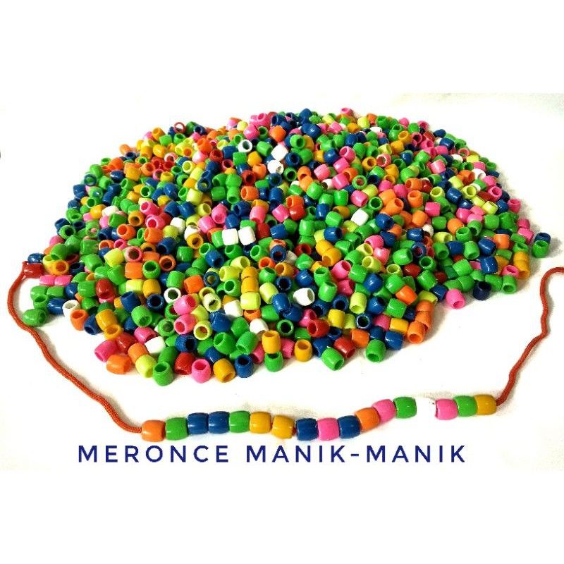 Mainan Anak Meronce Tong/Manik-Manik 1kg