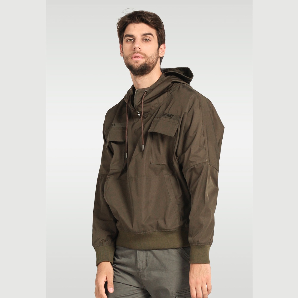 MGWAY Jaket Hoodie Pria jacket Mgee Original AZUMI C002 DARK GREEN