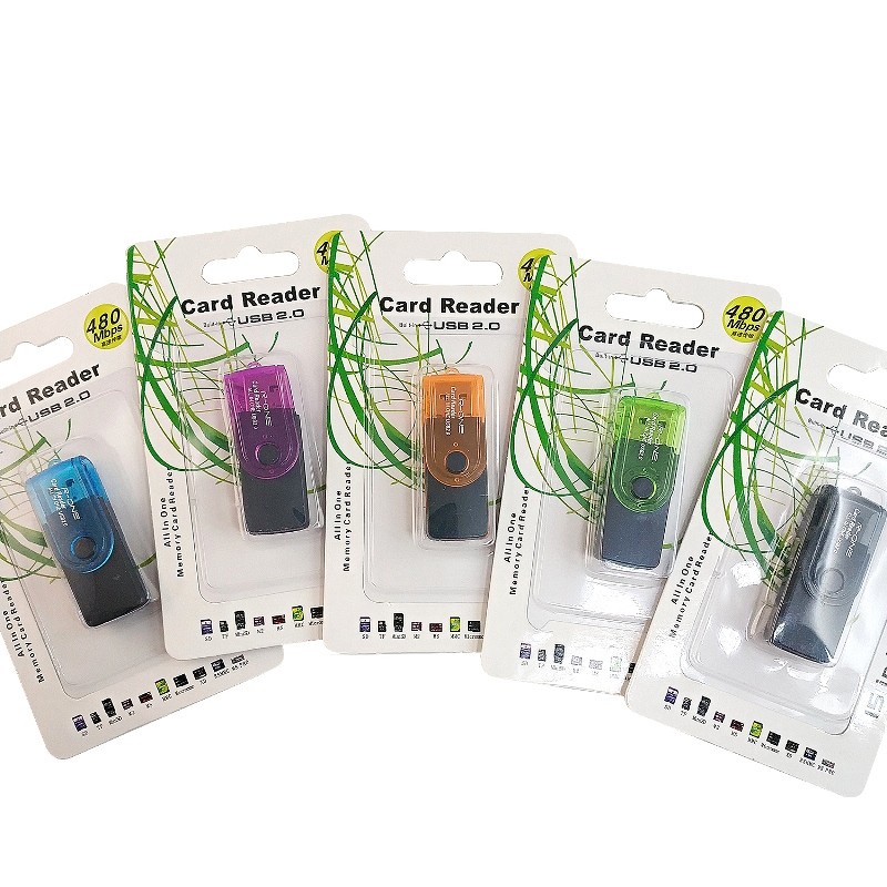 CARD READER ROTARY SLOT MICRO SD CARD READER USB CONNECTOR - CARD READER R-ONE ACC KOMPUTER LAPTOP NEW