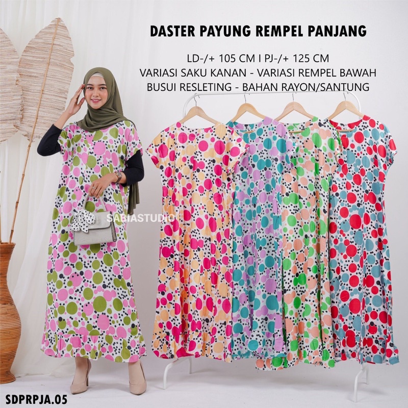 daster rempel payung panjang
