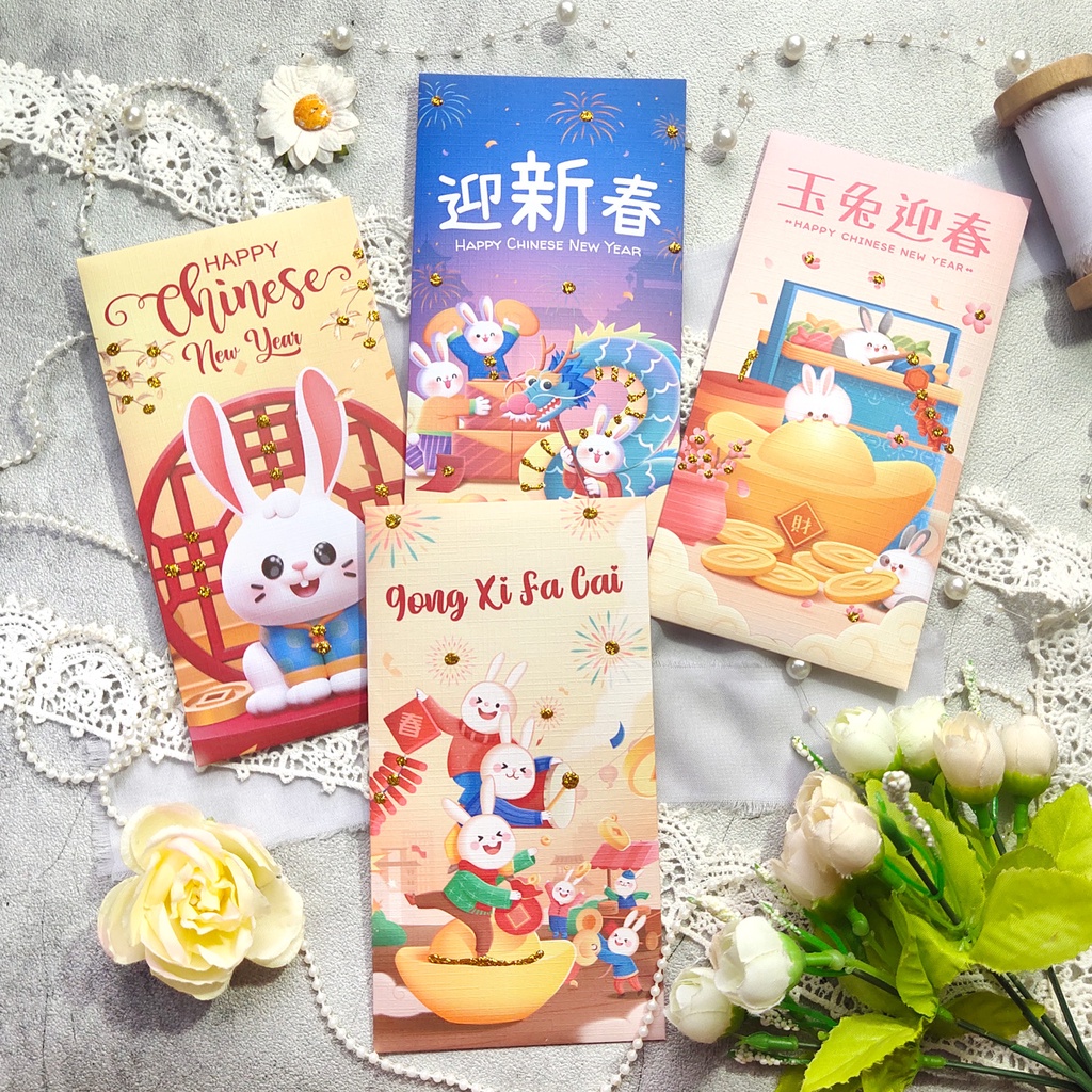 Angpao CNY15-32 custom text nama Chinese New Year - Angapo Imlek Bisa Tulis Nama - Envelope / Hongpao special custom Gong xi fa cai / tahun baru cina 2023 shio dragon naga