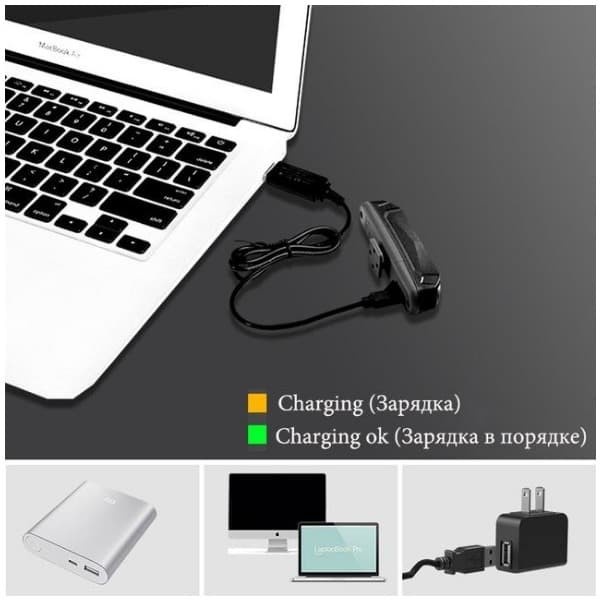 ROCKBROS LAMPU SEPEDA BELAKANG LED RECHARGE USB WATERPROOF 3 MODE / ROCKBROS LAMPU SEPEDA BELAKANG
