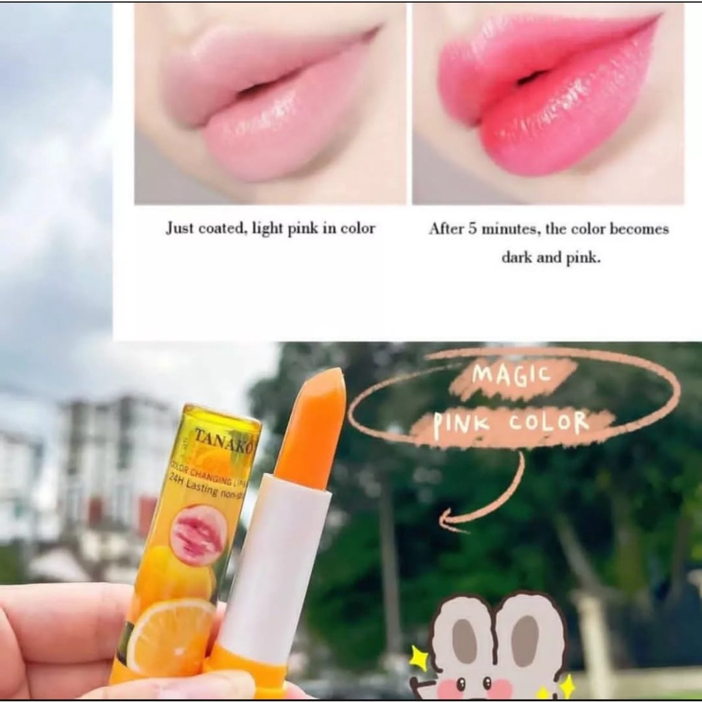 [LUSINAN] Lipbalm Magic Tanako Pink Dan Melembabkan