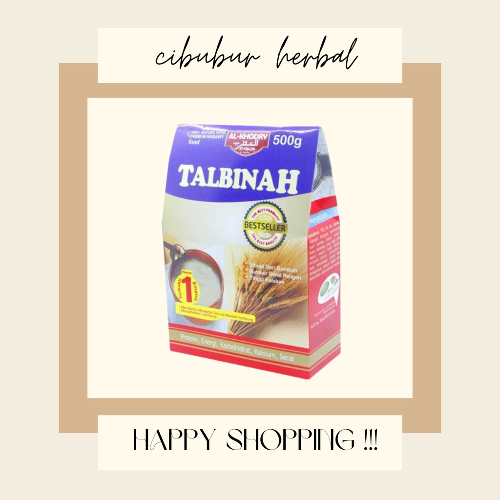

Talbinah Al Khodry 500 Gram ( Bubur Gandum )