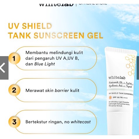 Whitelab Sunscreen Uv Tank Sheild Sunscreen SPF 50