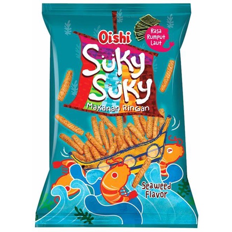 

Snack Oishi Suky Suky Seaweed Suki Suki 60gr 60 Gram gr Rasa Rumput Laut