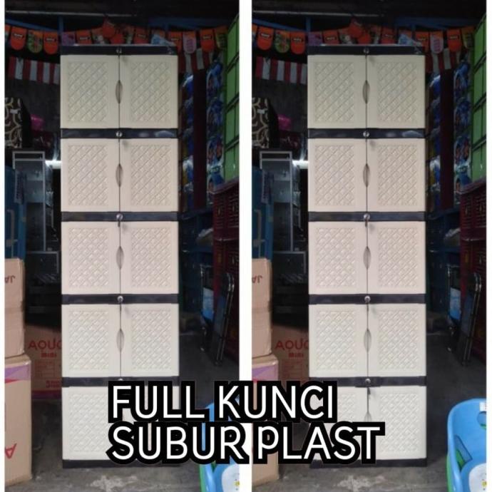 

Lemari Plastik Naiba susun 5 stock ready