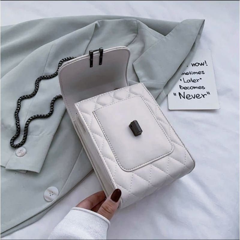 GTC -TAS SELEMPANG HP BORDIR/TAS TALI RANTAI/TAS MINI TAS /TAS LUCU