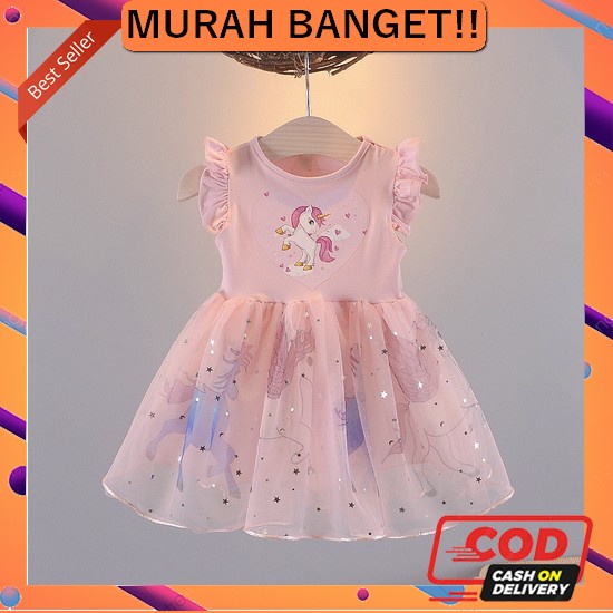 Dress Anak Perempuan Import Korea 7 8 9 10 11 Tahun Premium Lucu Murah [Princess Kesli]0-7Tahun Dres