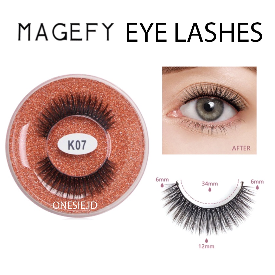 MAGEFY Eyelash Extention Bulu Mata Palsu 3D Ekstensi Maange Eyelashes Alami XX092