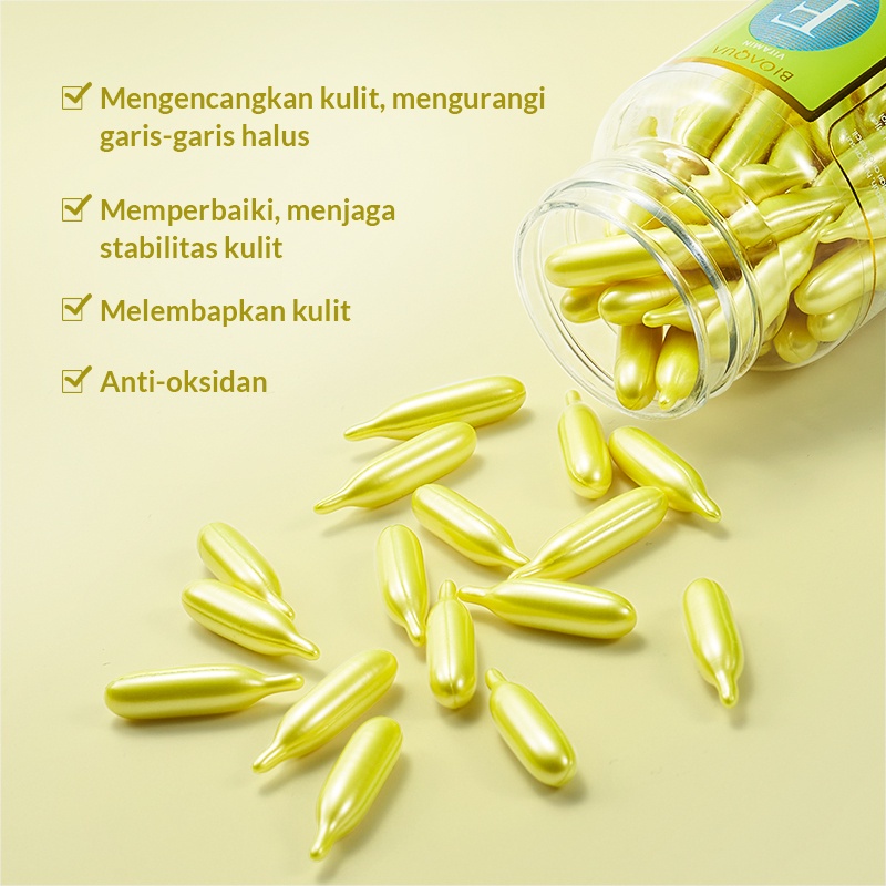 [ BPOM ] Serum Bioaqua Essense Vitamin Wajah Kapsul Wajah Cerah Seketika 60 Kapsul