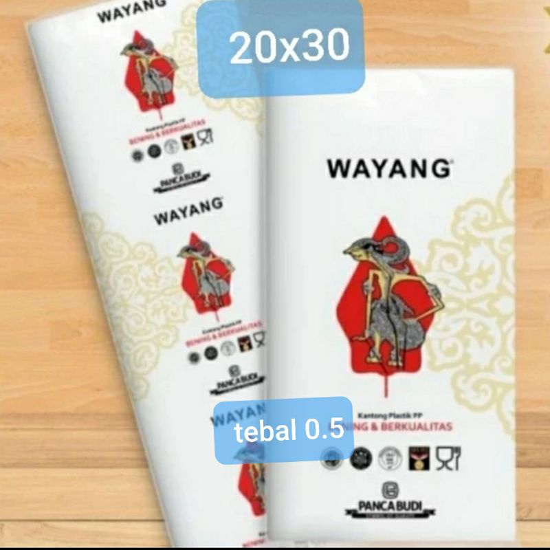 PLASTIK PP WAYANG 20X30 TEBAL 0.5