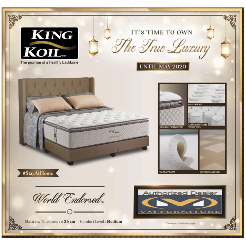 KING KOIL TYPE  WORLD ENDORSED