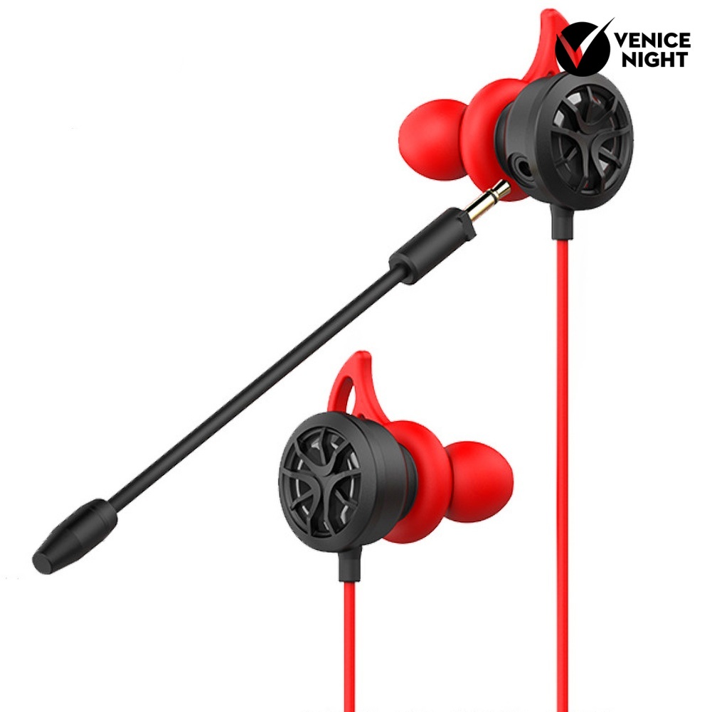 (VNEP) (Berkabel) T10/T16 Universal In-Ear Noise Reduction Bass Gaming Earphone dengan Mic