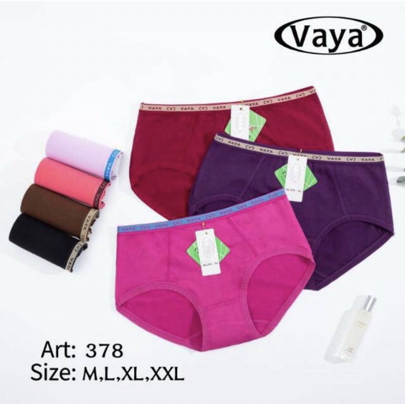 1 pcs/ 3pcs Cd Vaya 378 | Vaya Celana Dalam Wanita Katun Art 378