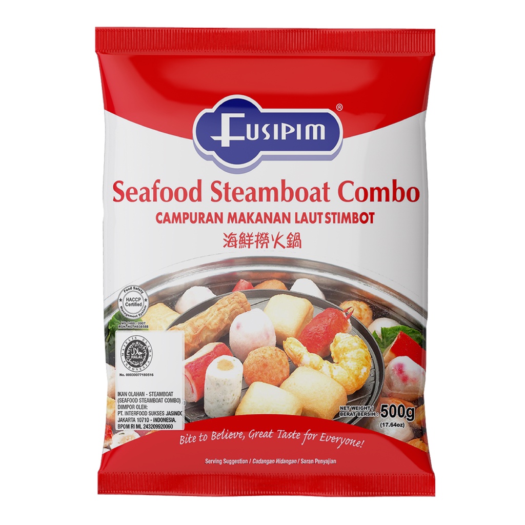 Makanan Laut Shabu Campuran Frozen Food Fusipim Seafood Steamboat Combo 400Gr