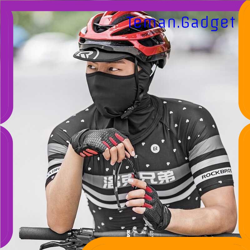 TG-SPD ROCKBROS Masker Topi Sepeda Full Face Cycling Cap Anti UV Hat - LF7357