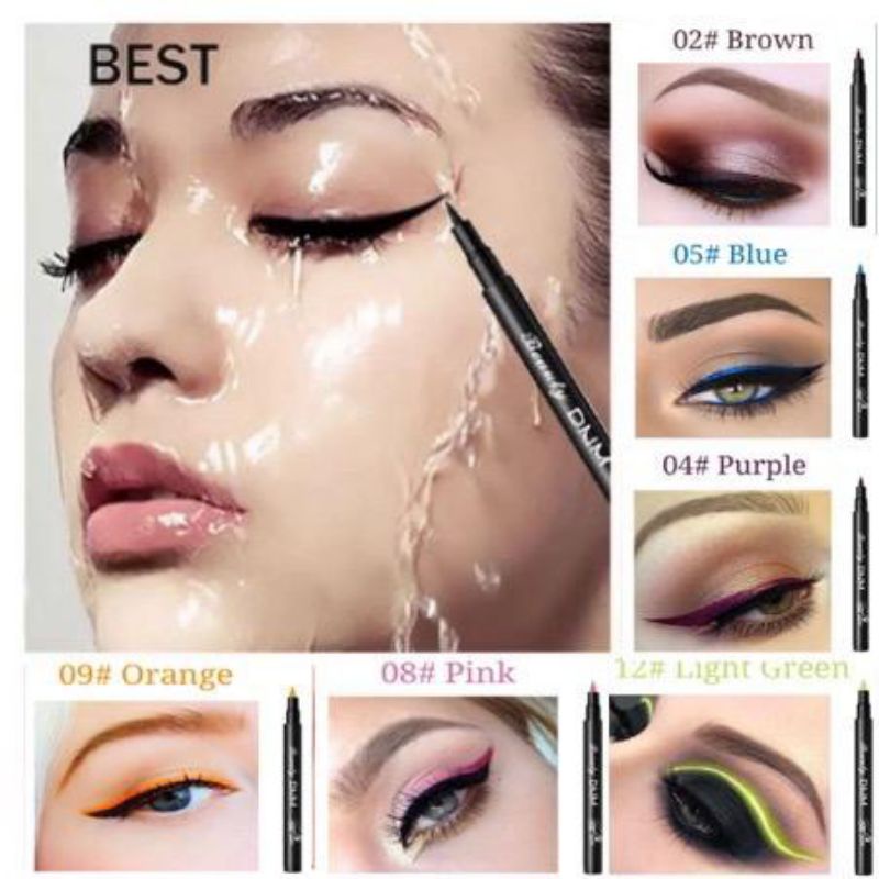 Jual DNM EYELINER WATERPROOF CANTIK/EYELINER TAHAN AIR Shopee Indonesia