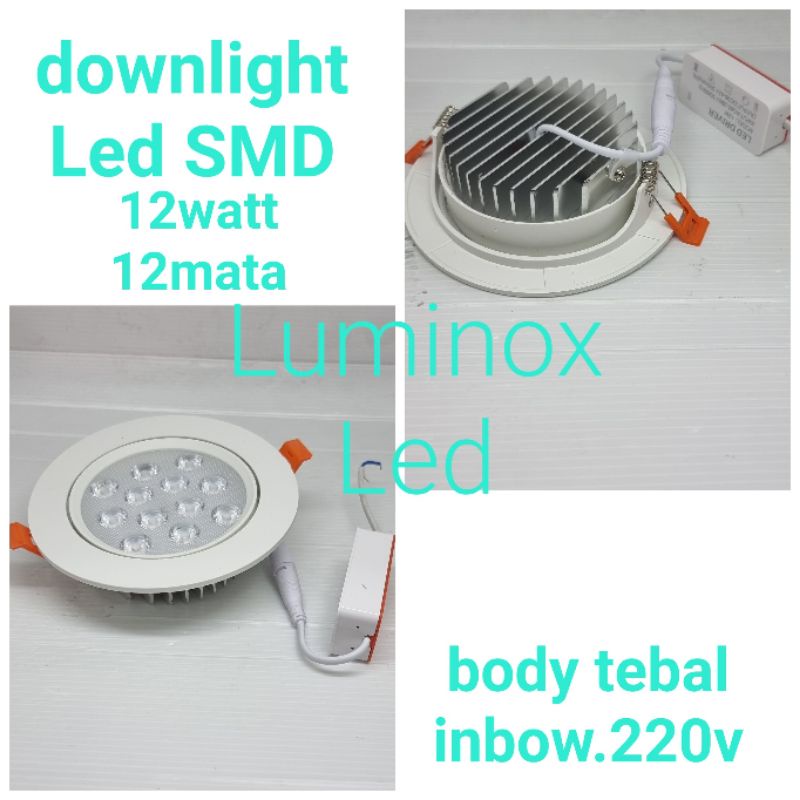 downlight led 12mata 12watt 12 w / ceiling plafon led 12w 12 watt 12 mata smd 220volt