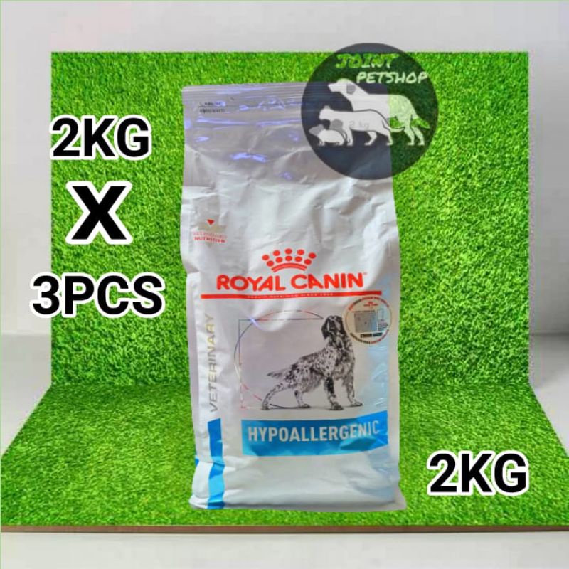 ( 3PCS ) Royal Canin Hypoallergenic Dog 2kg / RC VET HYPOALLERGENIC DOG 2KG