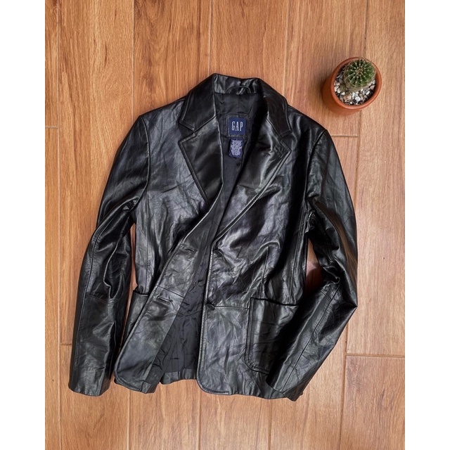 GAP Jas kulit blazer kulit sapi jaket kulit pl second bekas preloved