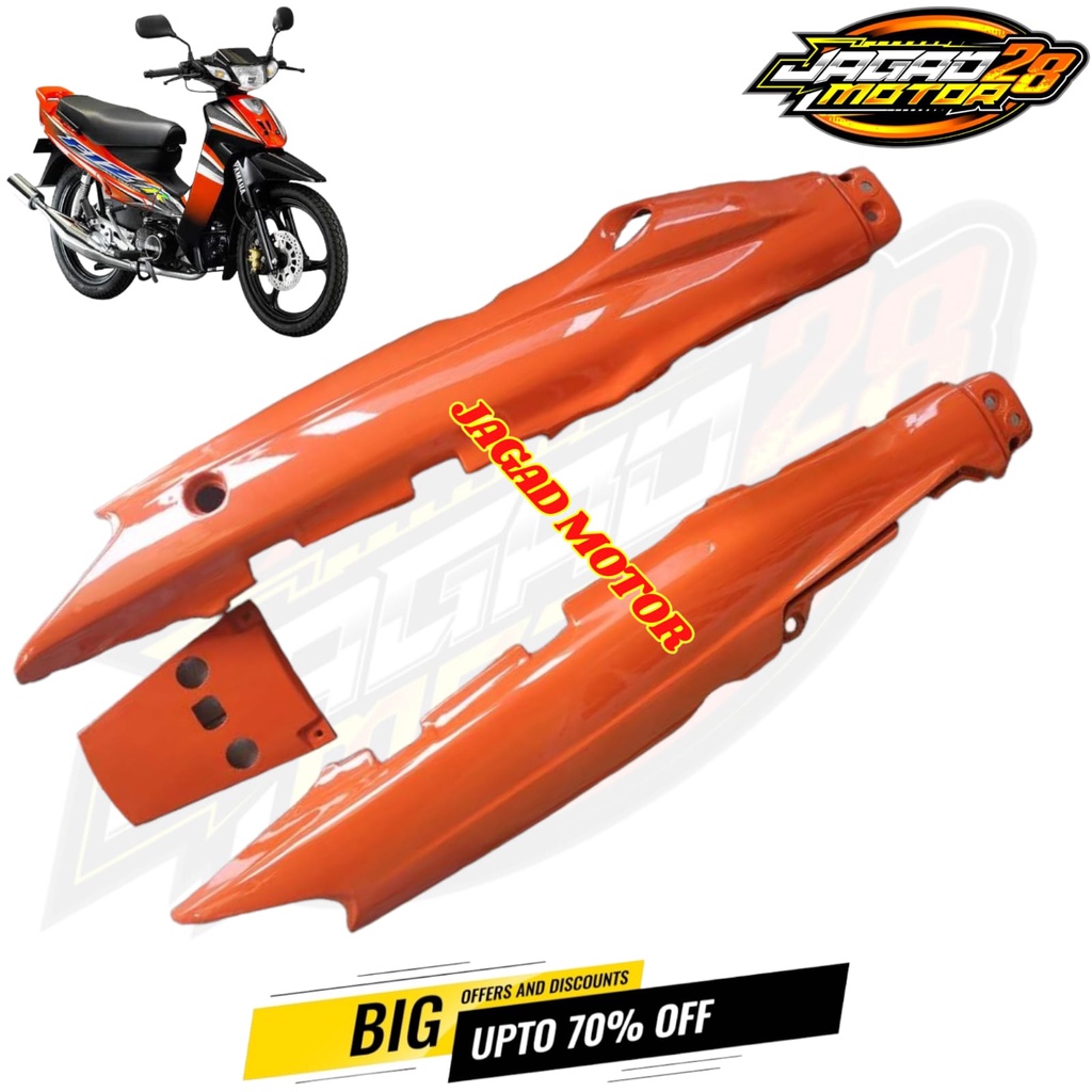 Cover Body Belakang Yamaha Fizr Fiz R Orange / Cover Bodi Belakang Yamaha Fizr Fiz R Orange / Body Belakang Yamaha Fizr Fiz R Orange / Bodi Belakang Yamaha Fizr Fiz R Orange