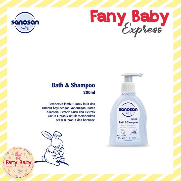 SANOSAN BATH &amp; SHAMPOO 2IN1 / 200ML