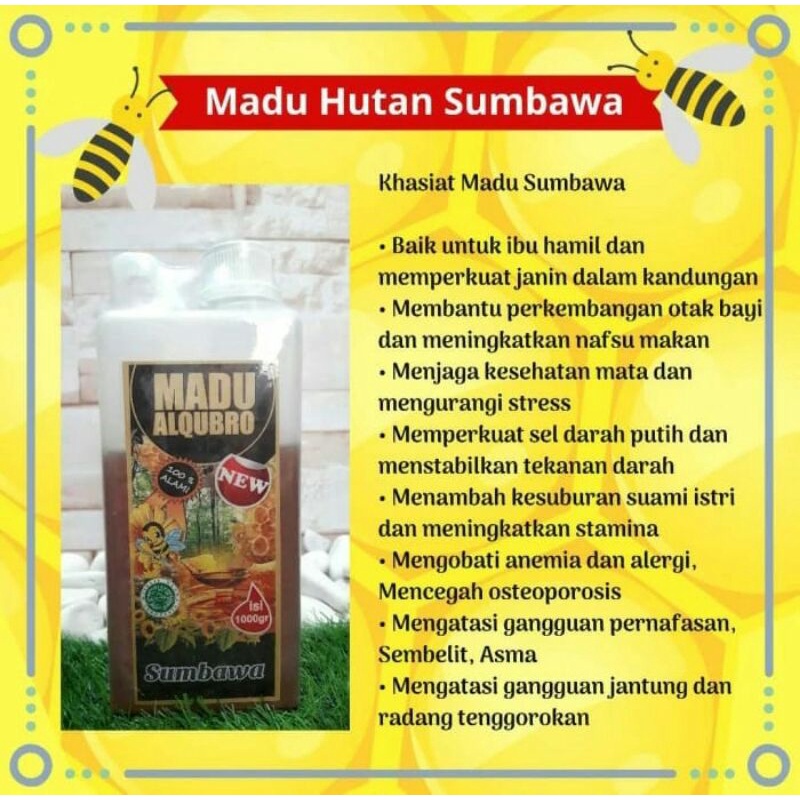 

Madu Murni Asli Hutan Sumbawa 1000 gram