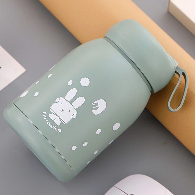 RY - Botol minum kopi teh susu / botol kaca mini kelinci 330 ML / Botol mini tumbler lucu anak dewasa-4