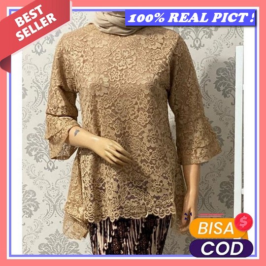 Kk Cod/Kebaya / Setelan Kebaya Brokat Modern Terbaru 2022/Stelan Tunik Brukat Pesta Kekinian/Baju Ke