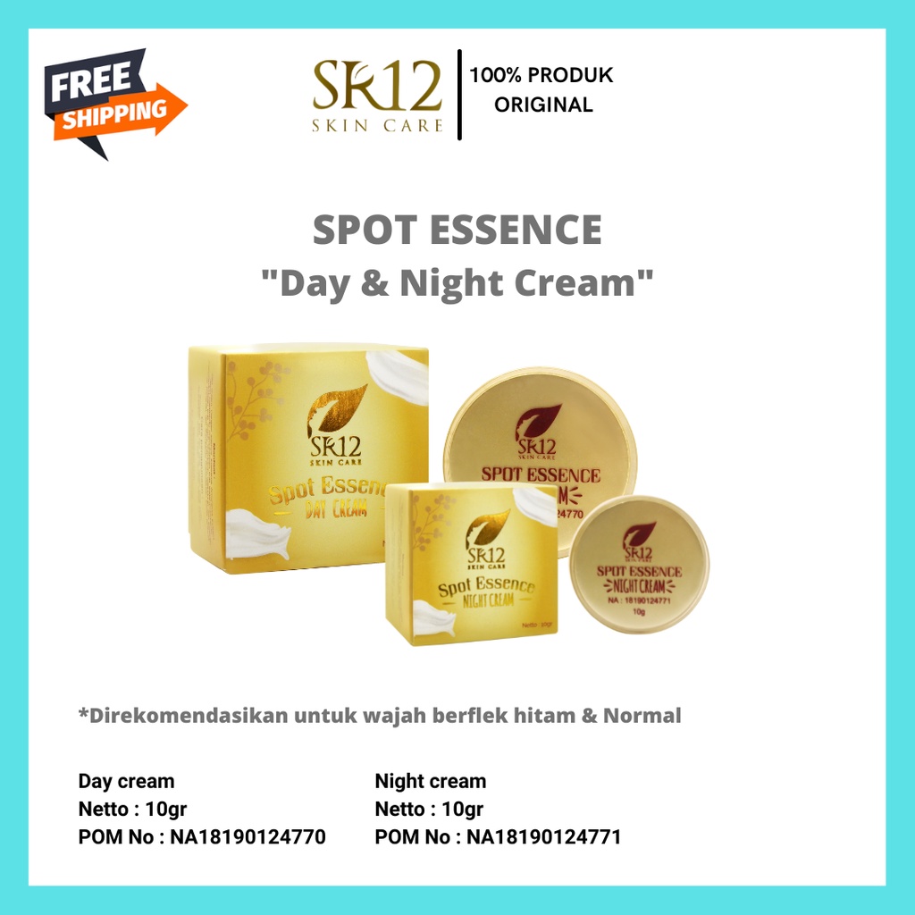 Spot Essence Cream Sr12 - BPOM - Paket Cream Penghilang Flek Hitam Wajah - Cream Wajah Spot SR12